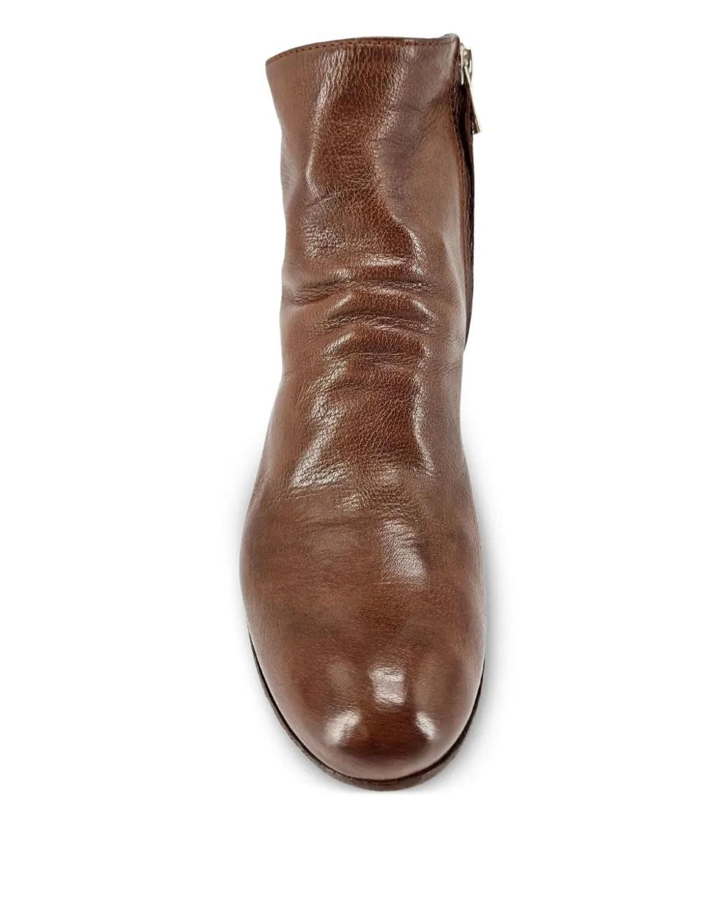 Officine Creative Brown 50Mm Chabrol Side-Zip Leather Ankle Boots