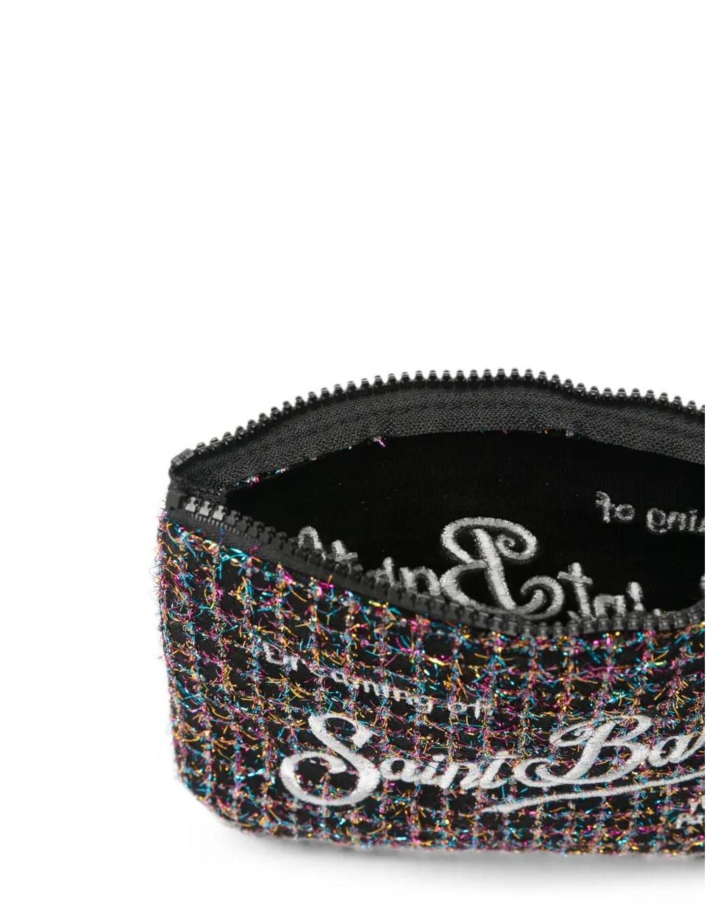 Mc2 Saint Barth Black Tweed Clutch Bag