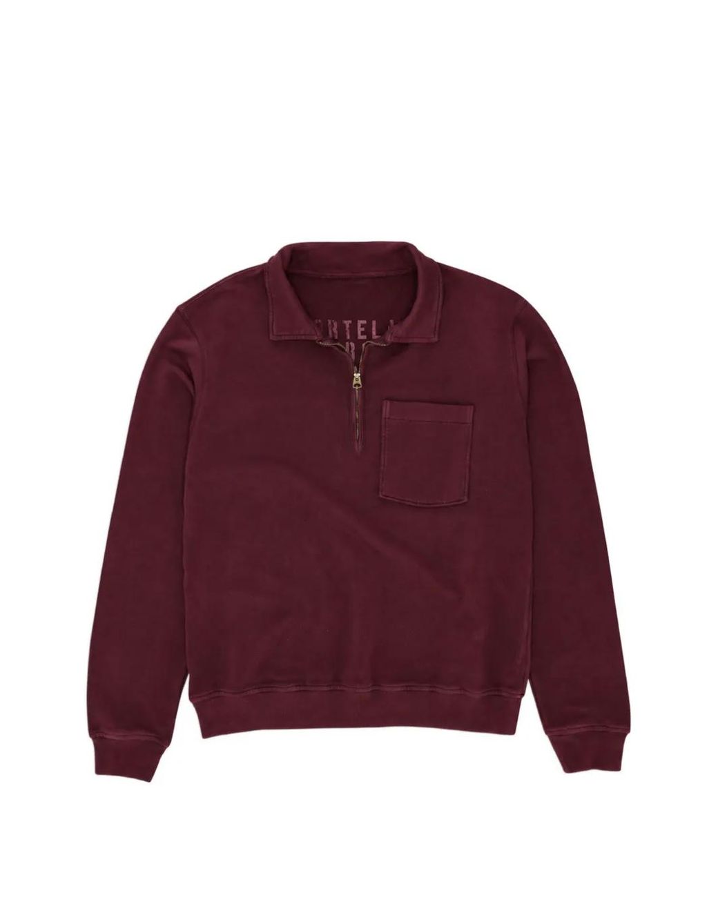 Fortela Red Yale Quarter-Zip Polo Shirt for men