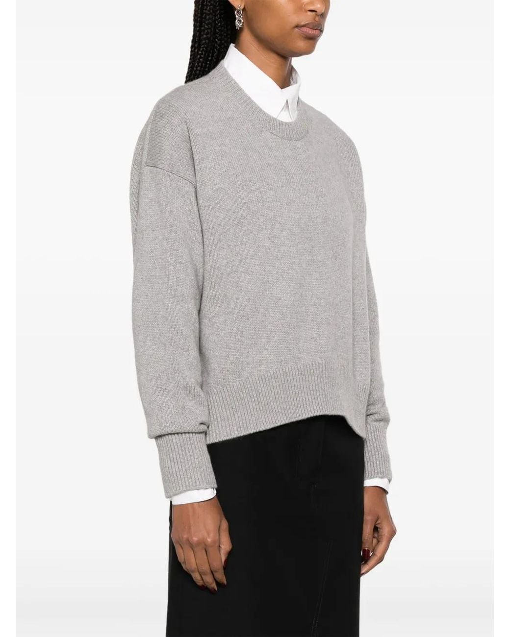 Givenchy Gray Drop-Shoulder Cashmere Jumper