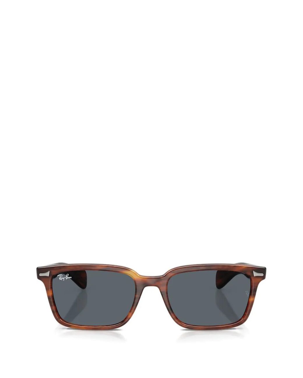 Ray-Ban Gray Brunel Square-Frame Sunglasses
