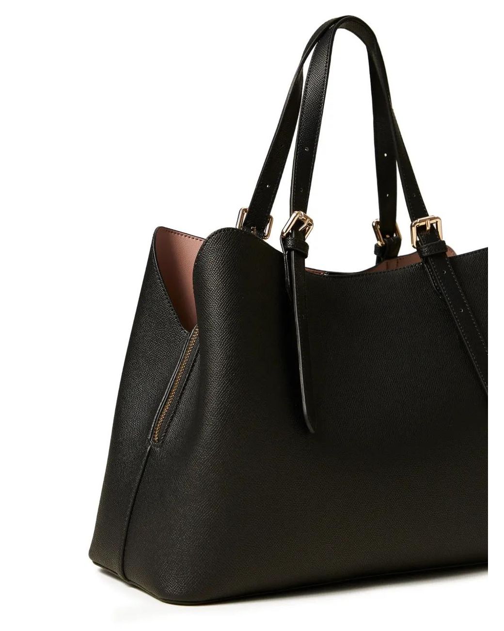 Twinset Black Tote Bag With Buckles