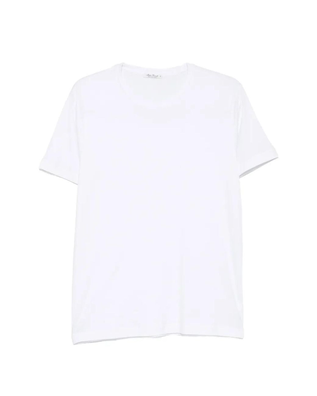 STEFAN BRANDT White Crew-Neck Short-Sleeve T-Shirt for men