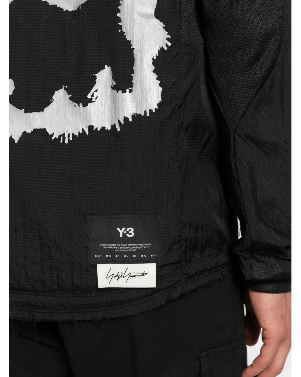 Y-3 Black Nylon Running Jacket for men
