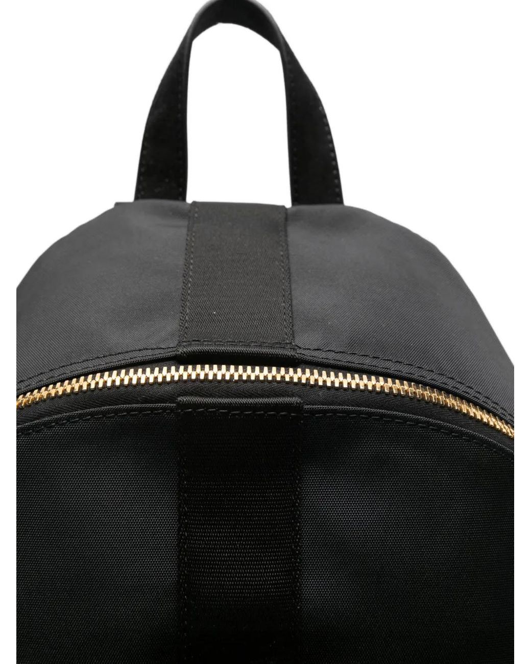 Moschino Black Sac À Dos À Plaque Logo for men