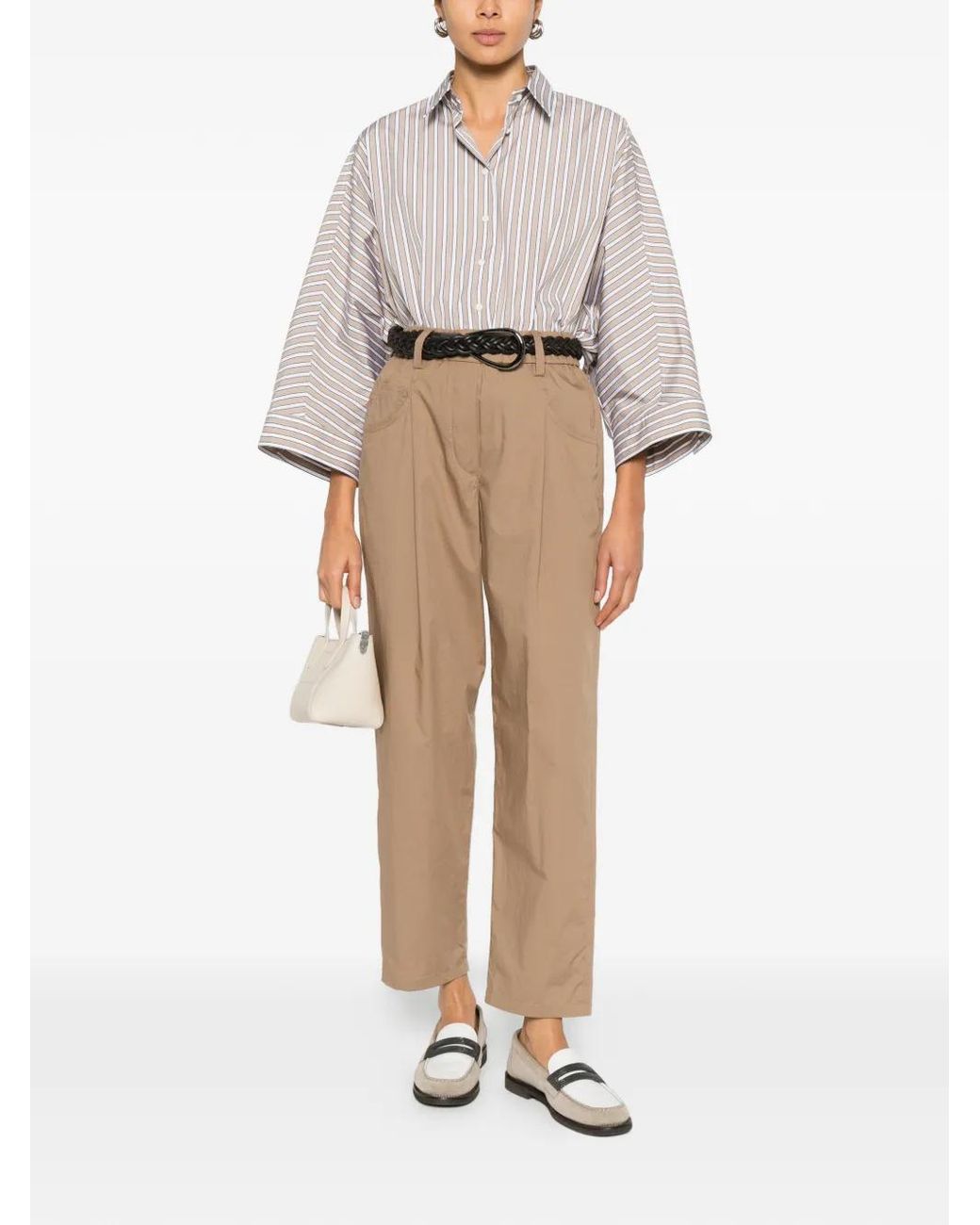 Brunello Cucinelli Natural Stretch Pants