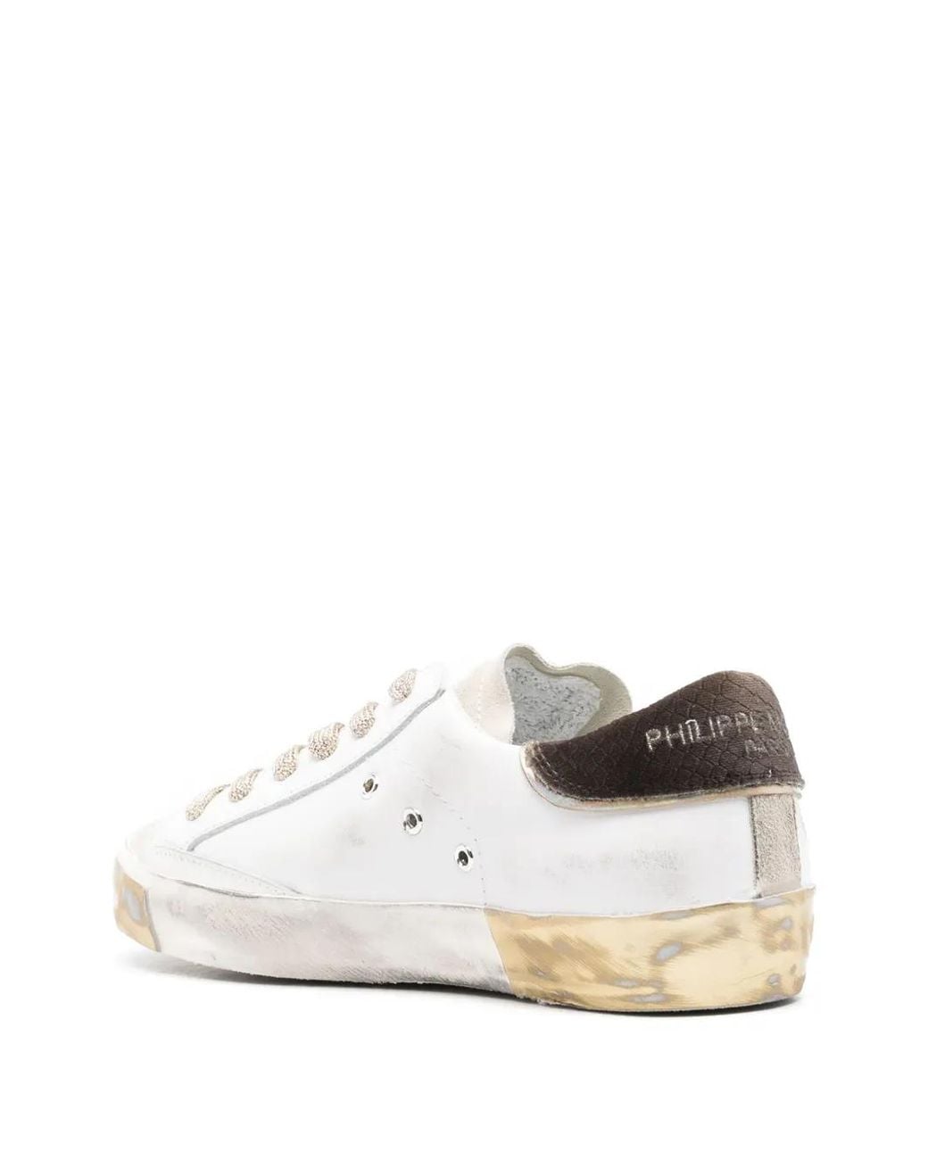 Philippe Model White Flat Shoes