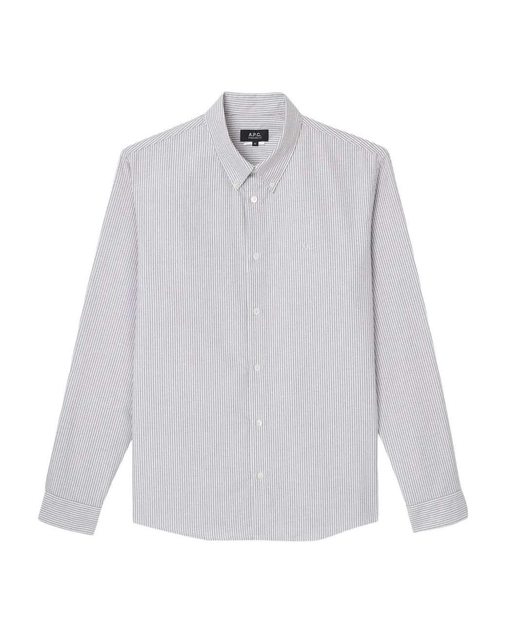 Camisa A Rayas A.P.C. de hombre de color White