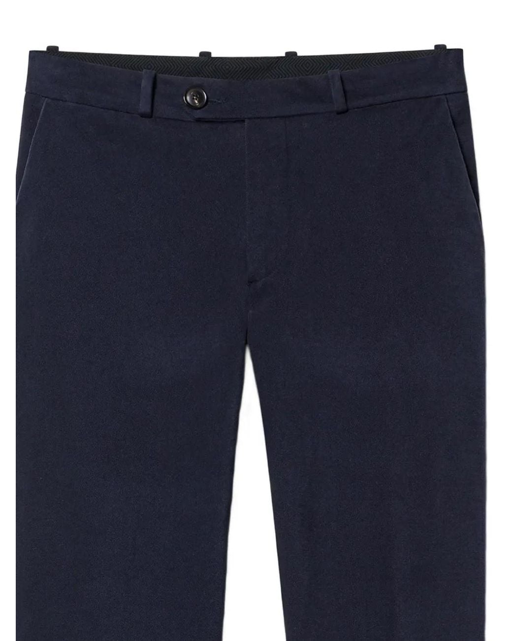 Rrd Blue Button-Fastening Trousers for men