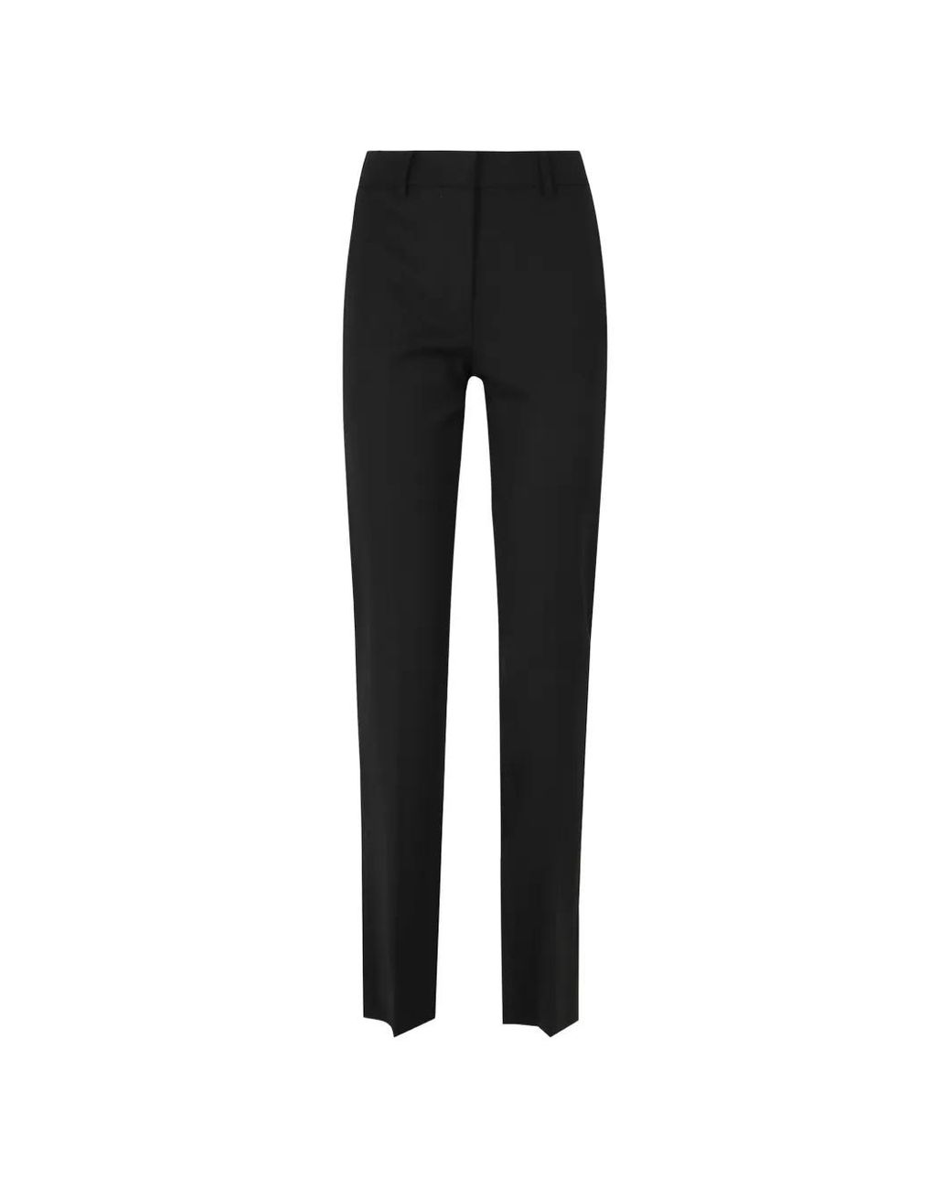 FEDERICA TOSI Black Belt-Loop Tailored Trousers