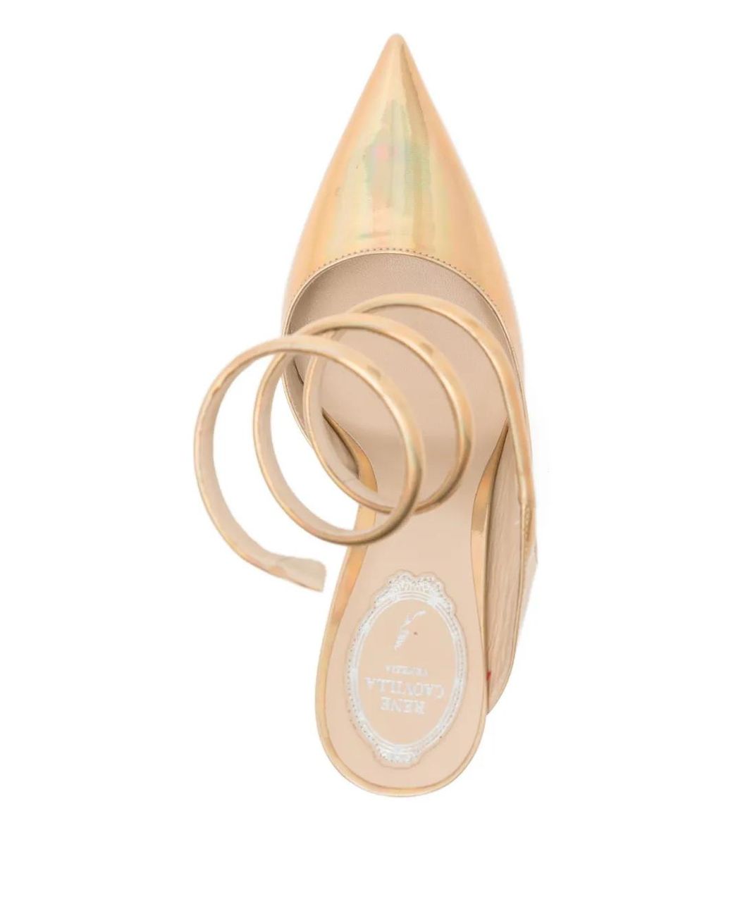 Rene Caovilla Metallic Cleo Pumps