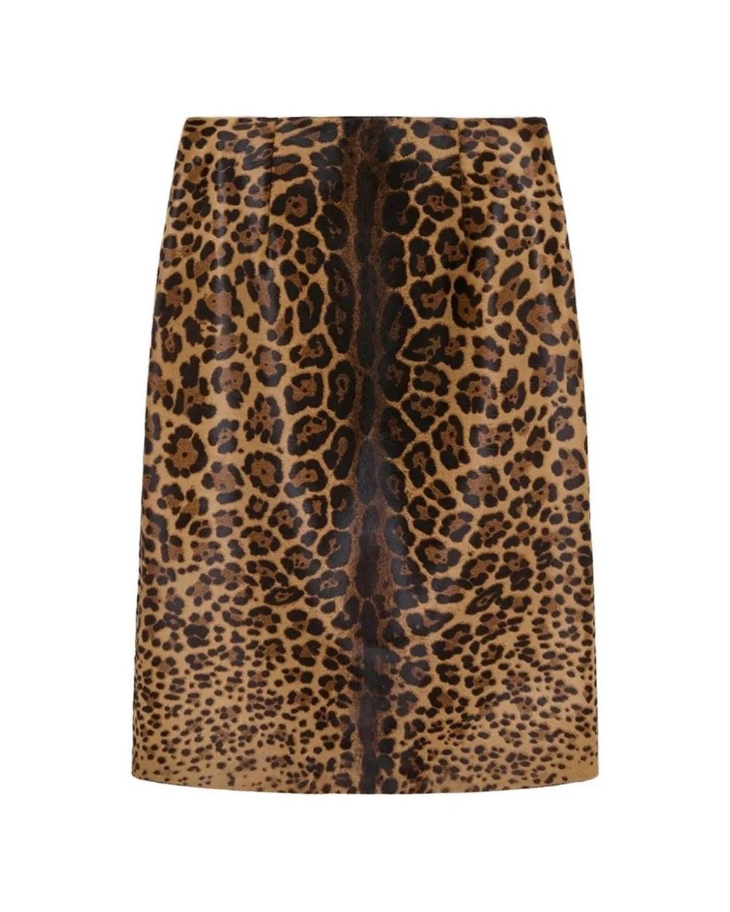 16Arlington Brown Carmen Leopard-Print Midi Skirt