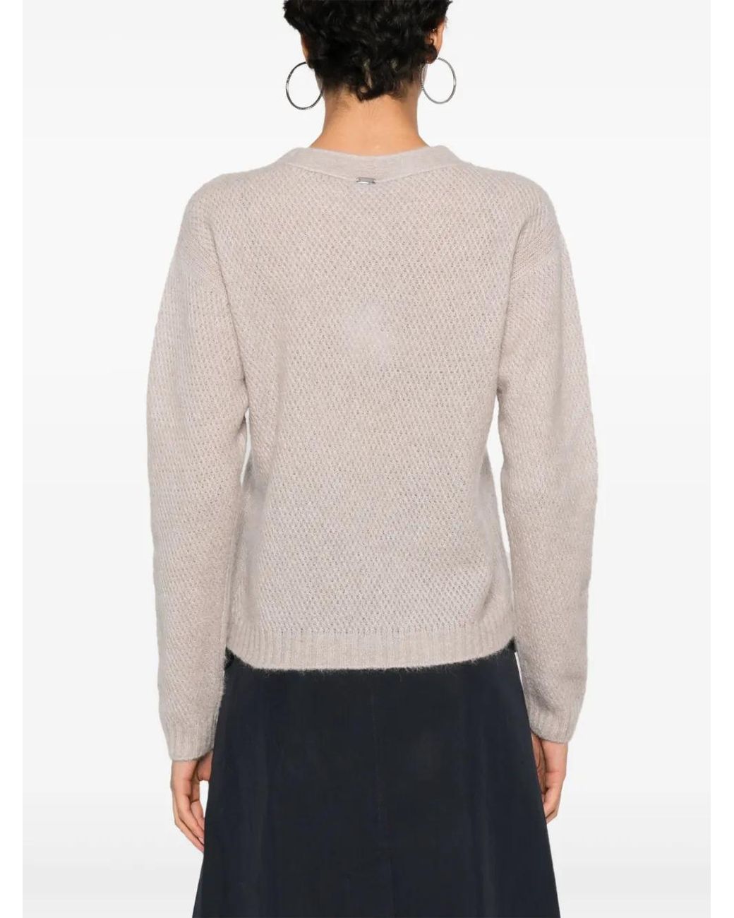 Herno Natural Logo-Plaque Sweater