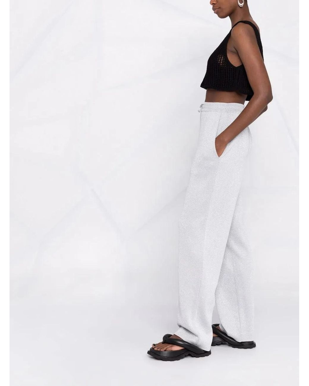 Prada White Straight-Leg Track Pants