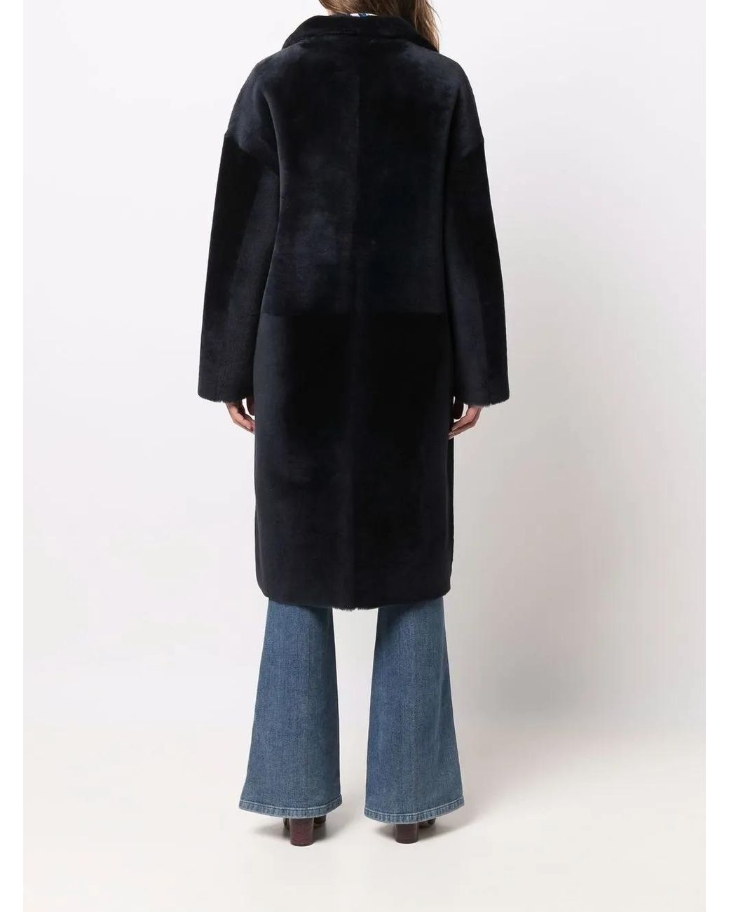 Liska Black Reversible Shearling Coat