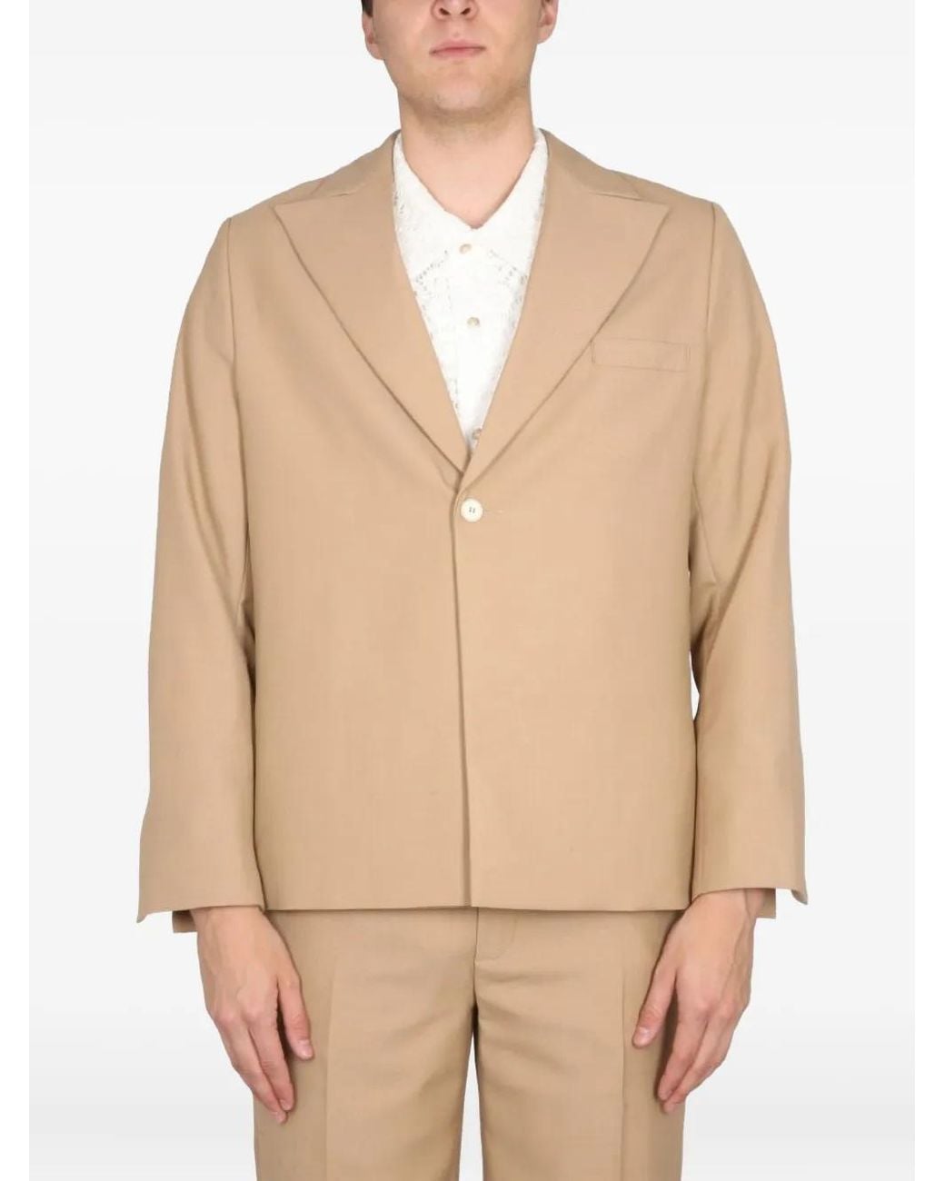 Séfr Natural Single-Breasted Jacket for men