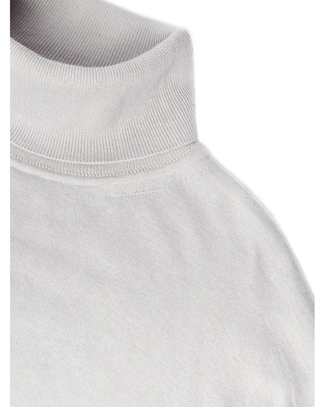 Aiezen Gray Roll-Neck Sweater for men