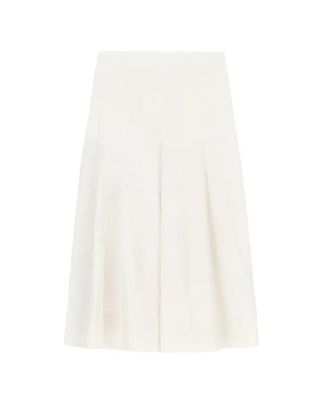 Liviana Conti White Anya Panelled A-Line Skirt