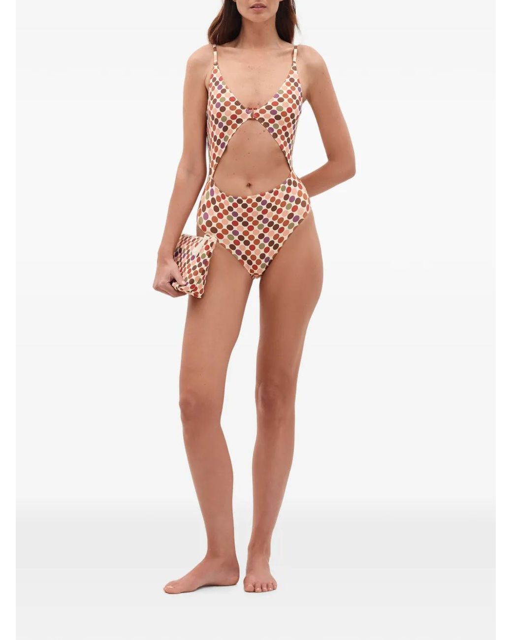Eres Pink Polka-Dot One-Piece Swimsuit