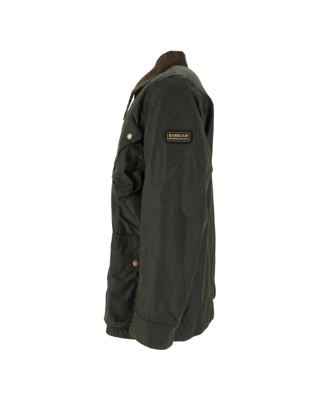 Barbour Black Brake Line Waxed Jacket for men