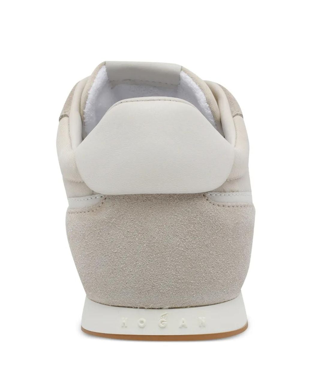 Hogan White Silk And Nylon Sneakers for men