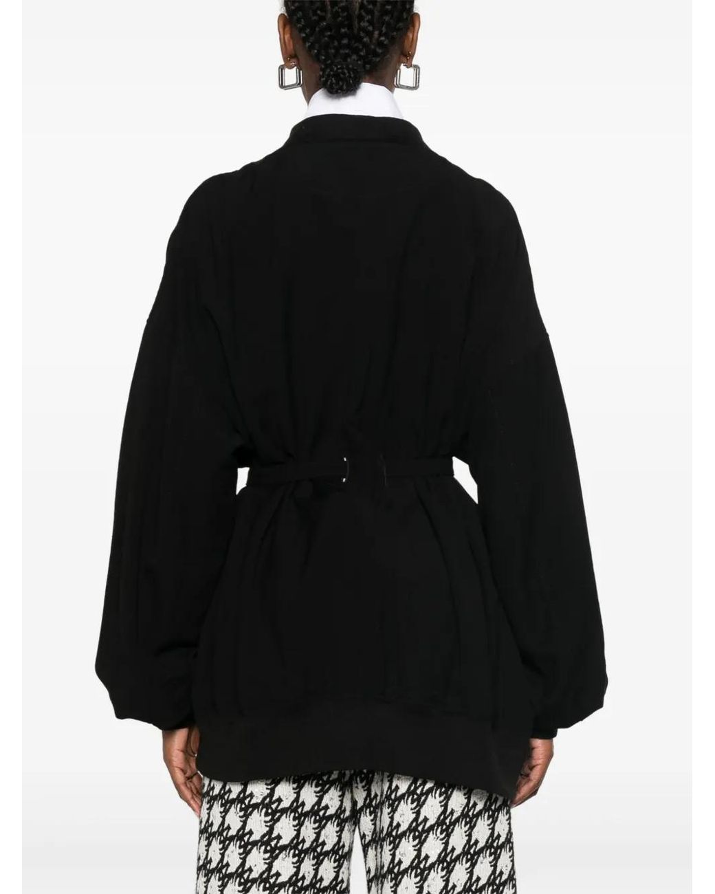 Yohji Yamamoto Black Double-Breasted Jacket