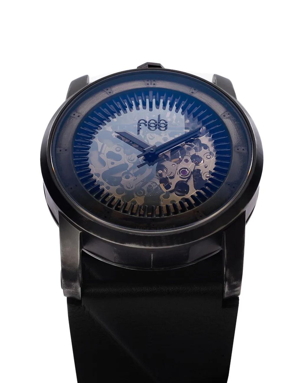 Fob Paris Black R413 Torch Leather 41.3Mm for men