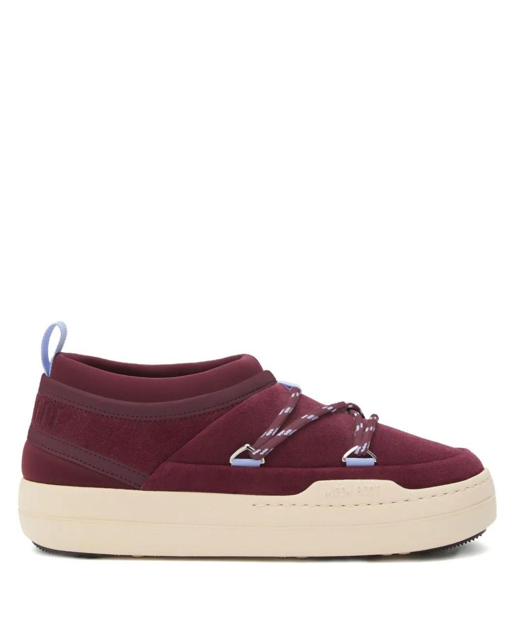 Baskets Park Icon En Daim Bordeaux Moon Boot en coloris Purple