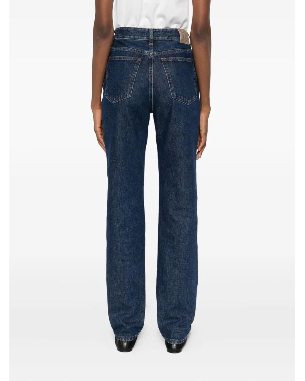 Totême Blue High-Rise Slim Jeans