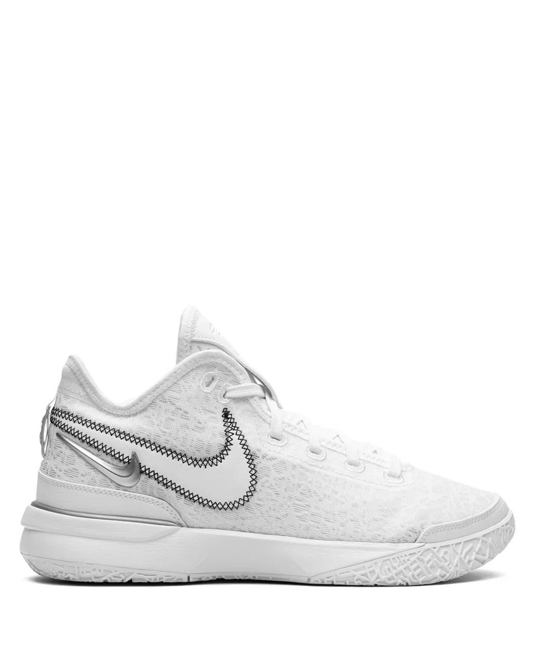 Nike White Zoom Lebron Nxxt Gen Metallic" Sneakers
