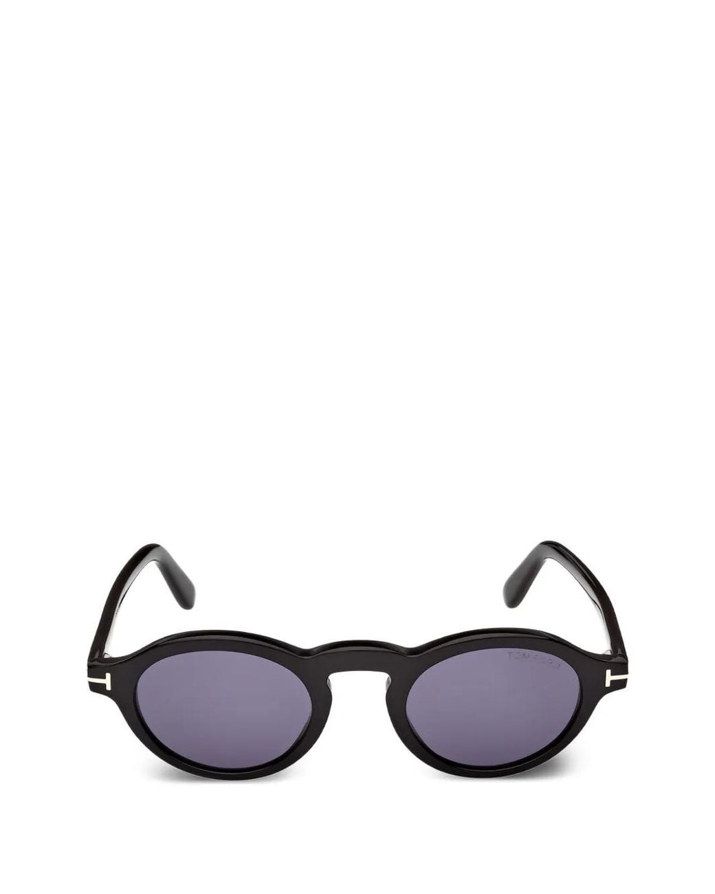 Tom Ford Black Aristotele Round-Frame Sunglasses for men