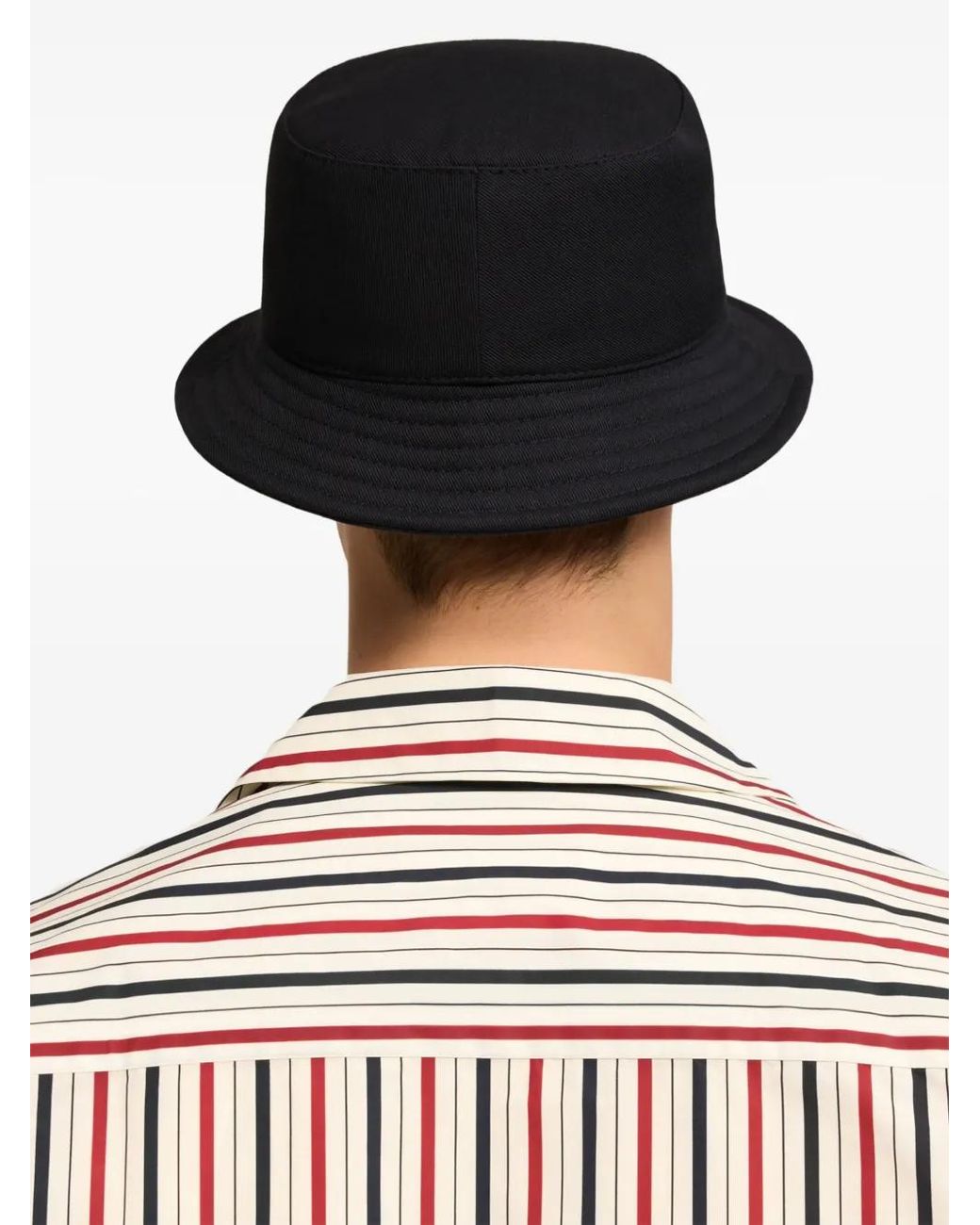 AMI Black Bleu Blanc Rouge Ami Embroidered Bucket Hat