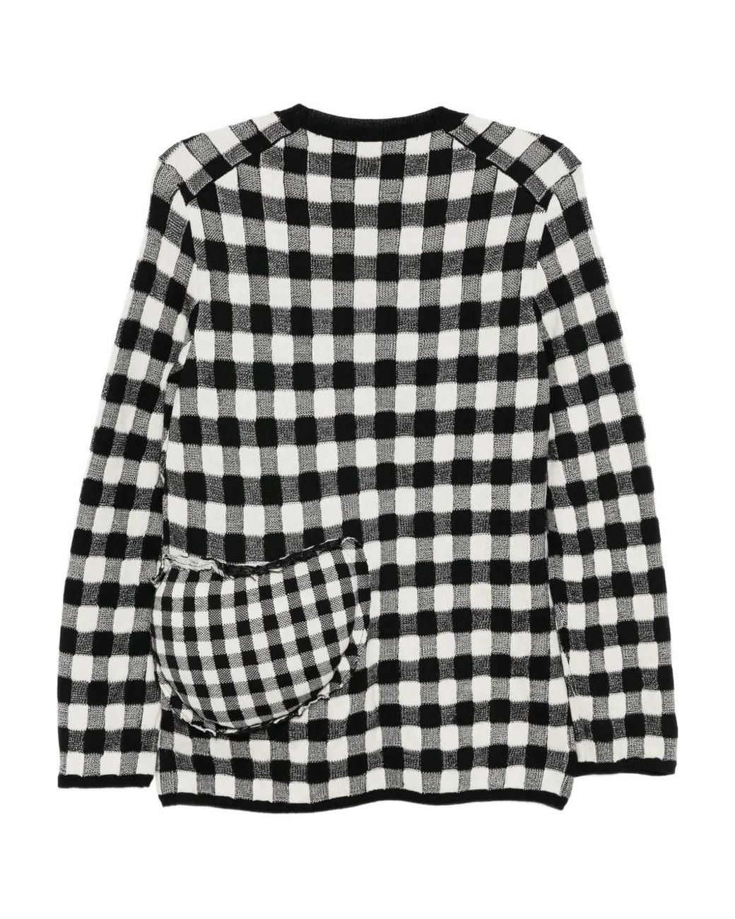 Comme des Garçons Black Checked Jumper