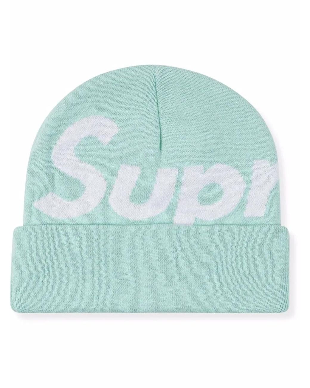 Berretto Con Logo di Supreme in Green