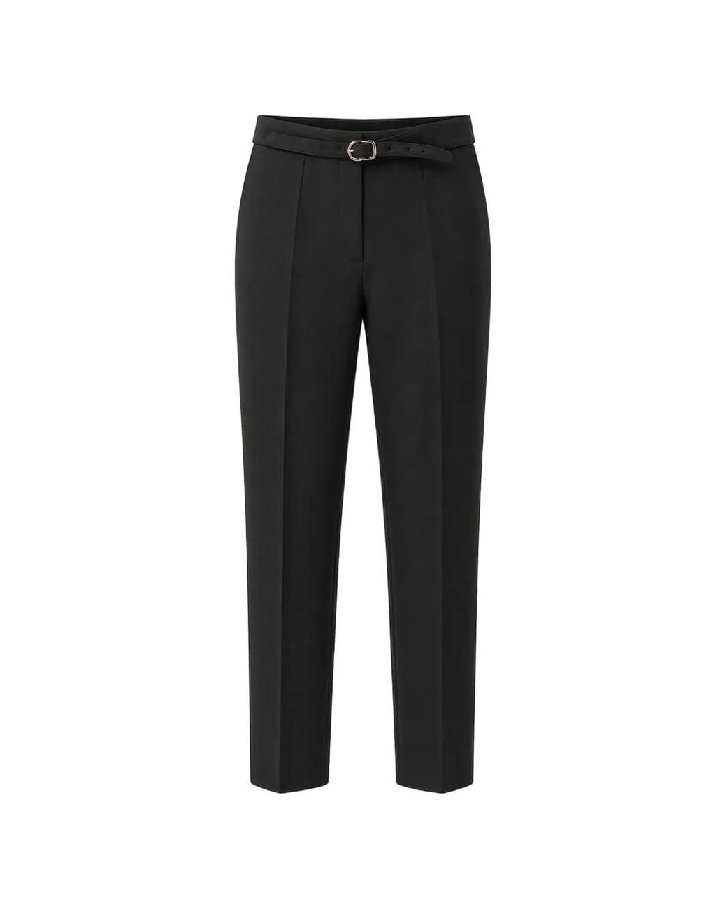 Dorothee Schumacher Black Pressed-Crease Trousers