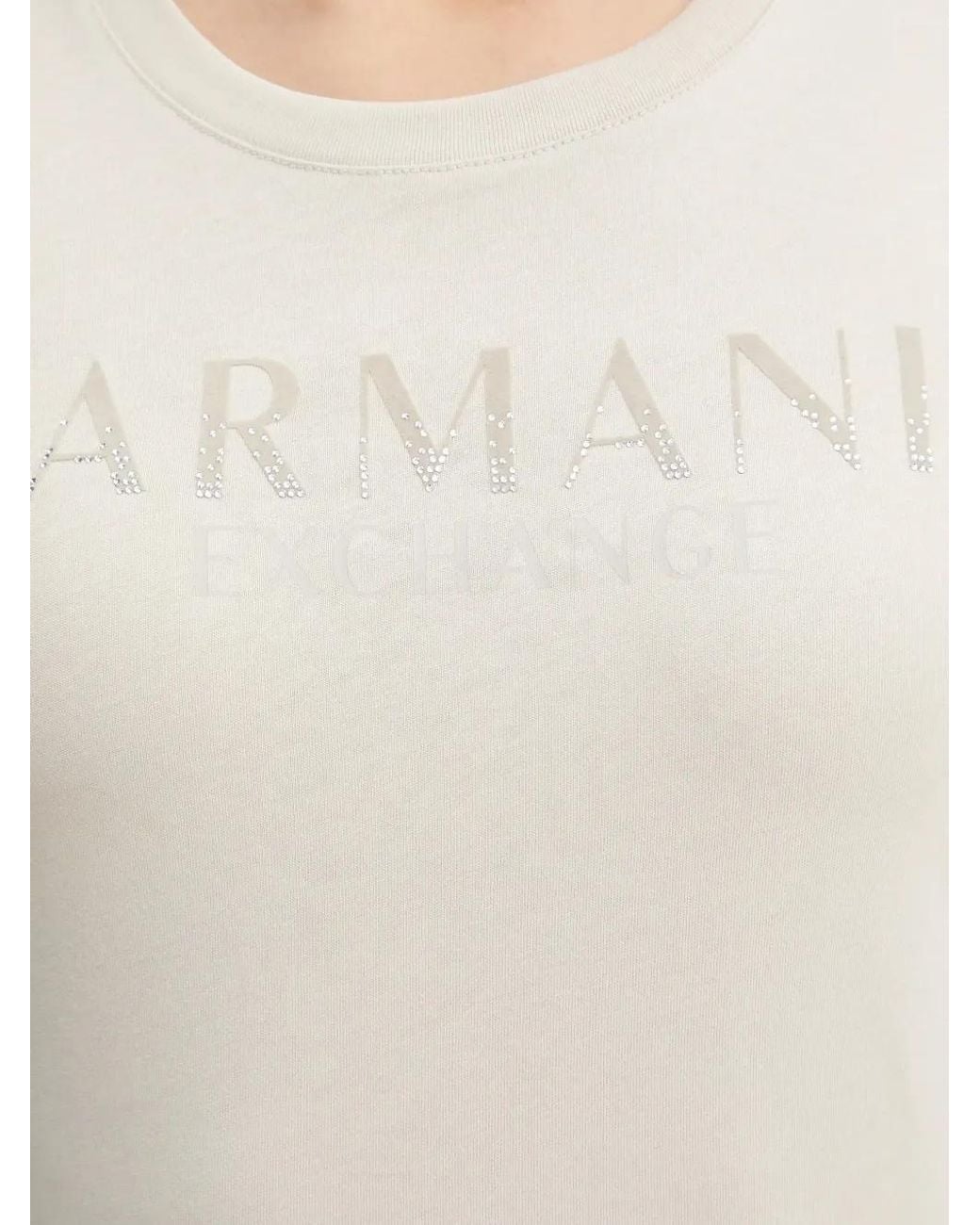 ARMANI EXCHANGE Blue Stretch Cotton T-Shirt