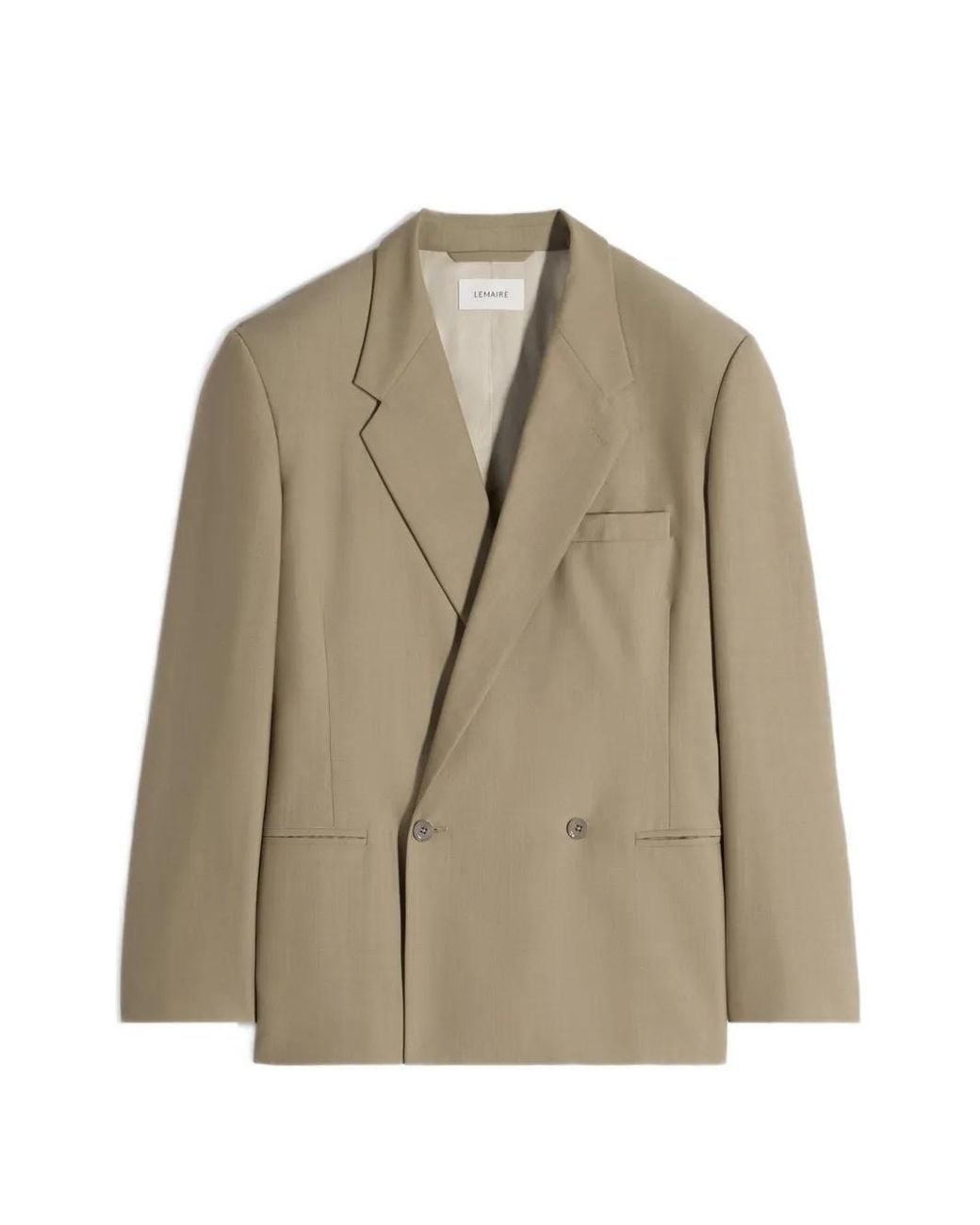 Lemaire Natural Double-Breasted Tailored Jacket