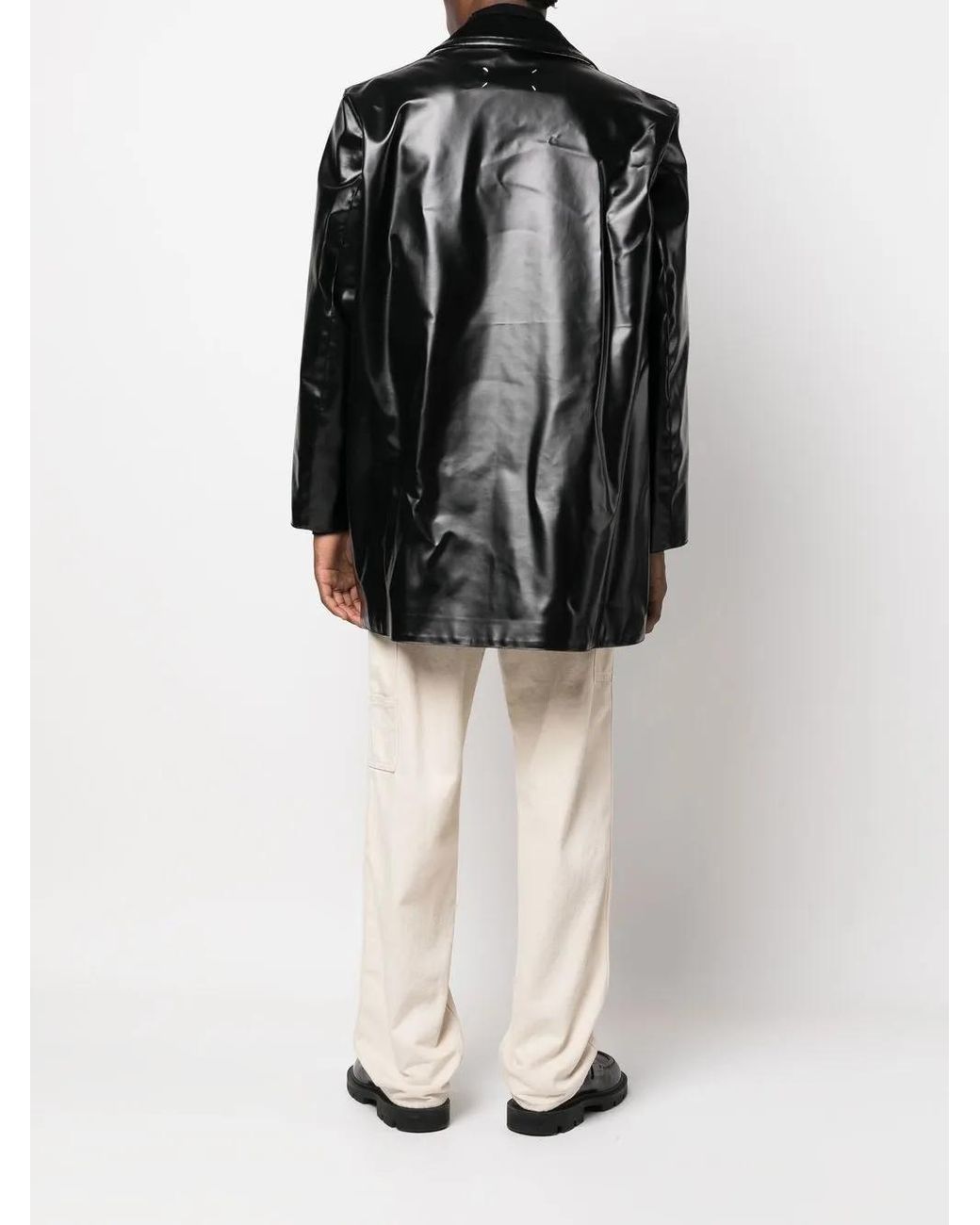 Maison Margiela Black Double-breasted Coat