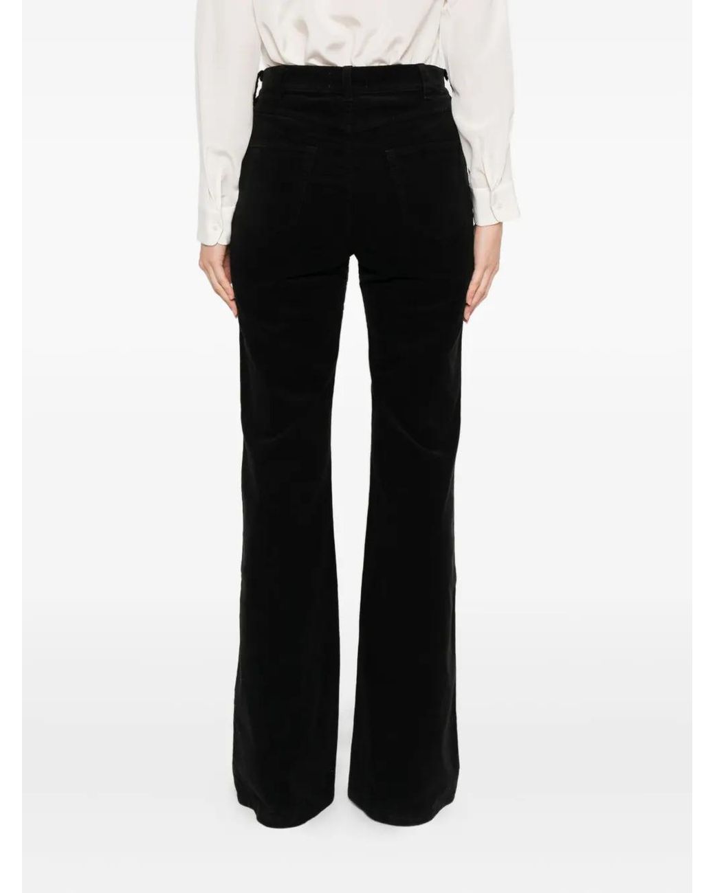 Nili Lotan Black Corduroy Trousers