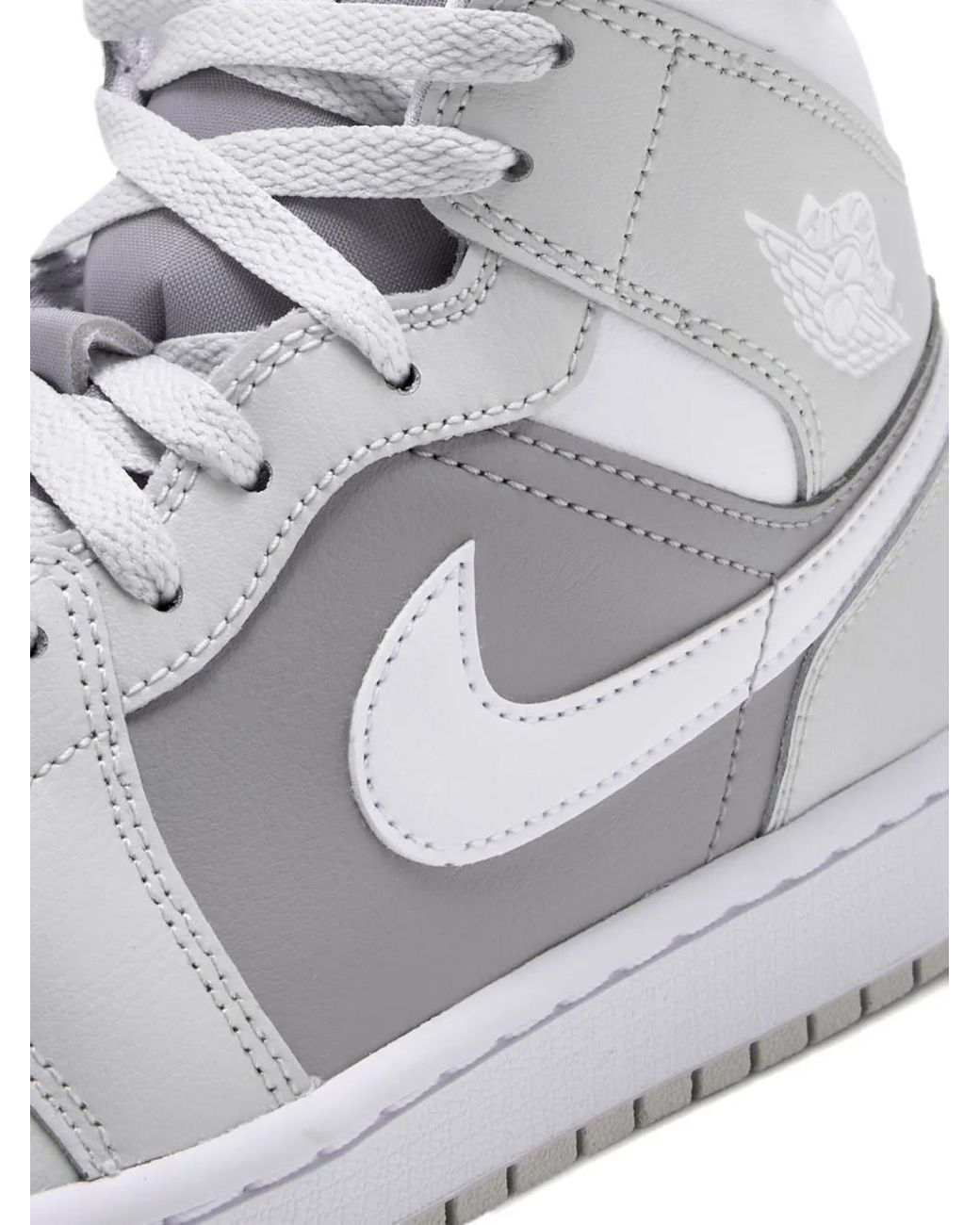Nike White Air Jordan 1 Mid Sneakers