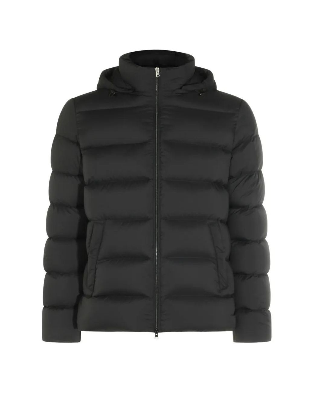 Plumífero Con Capucha Herno de hombre de color Black