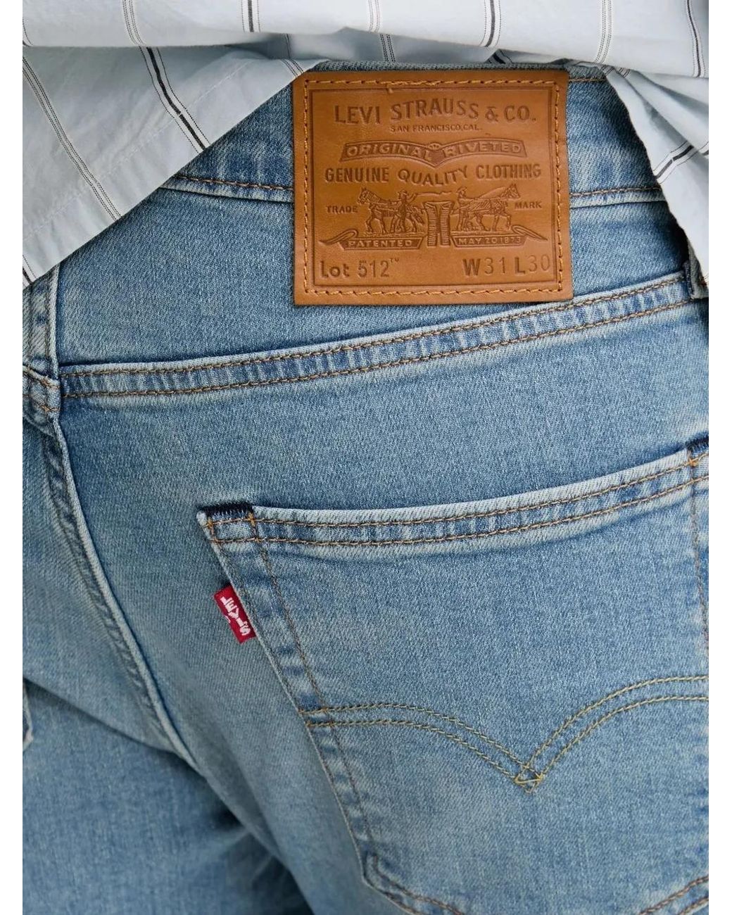 Vaqueros Ajustados Slim 512 Levi's de hombre de color Blue