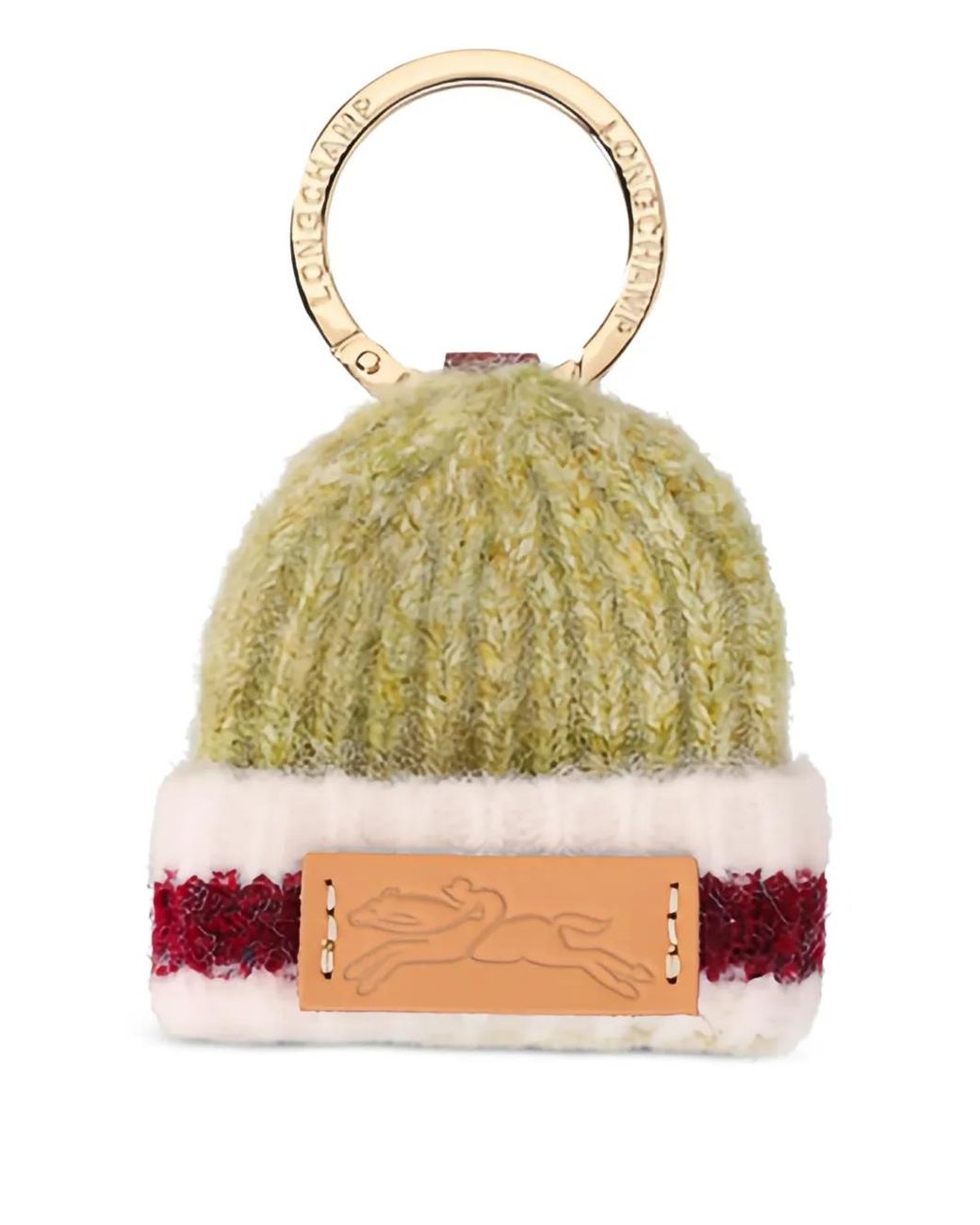 Longchamp Green Le Pliage Collection Keyring