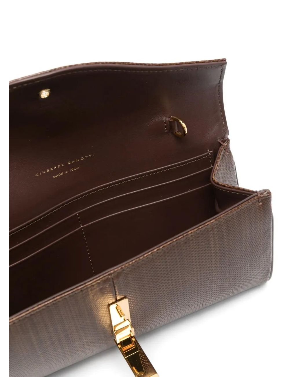 Giuseppe Zanotti Brown Flutie Clutch Bag