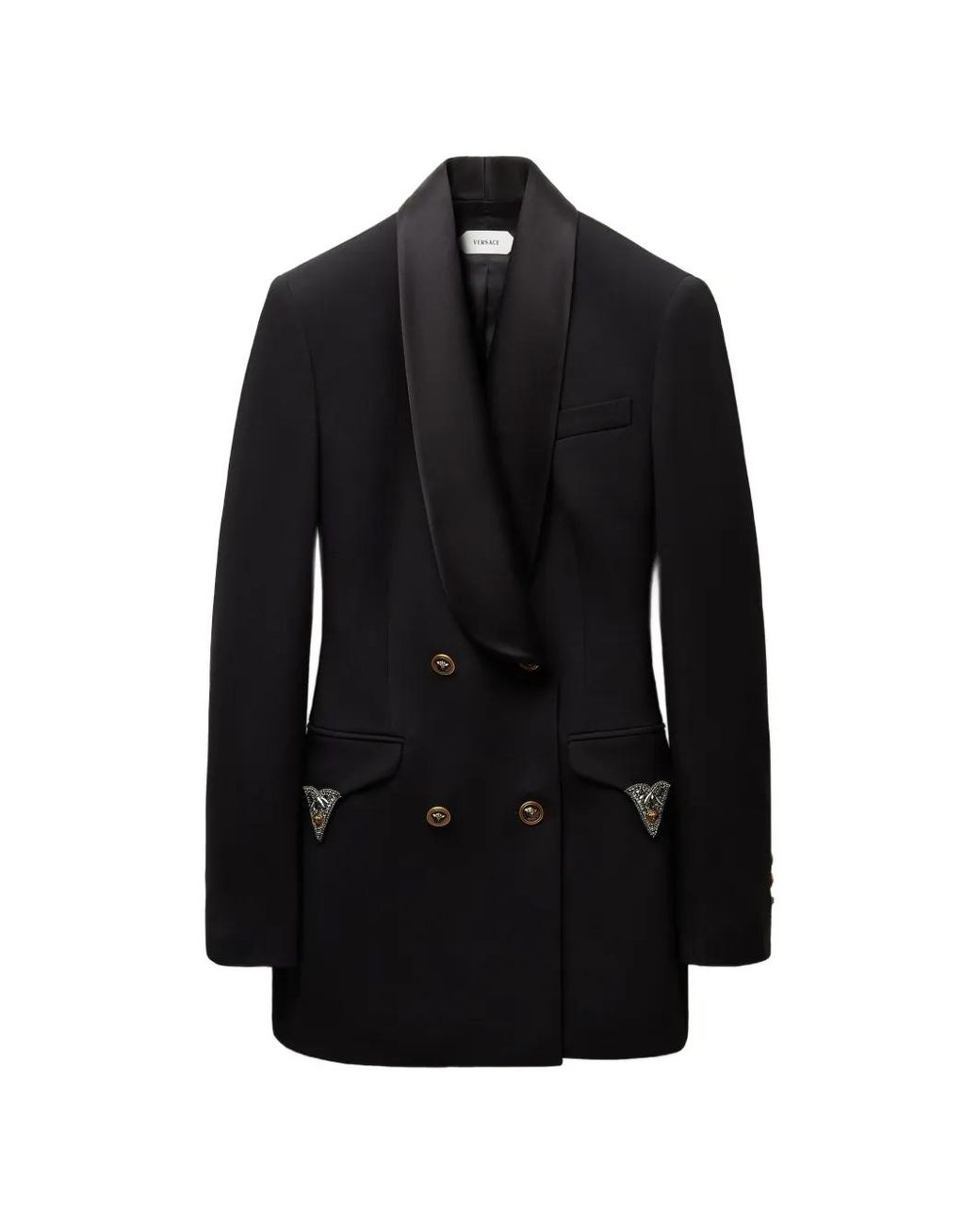 Versace Black Wool Blazer