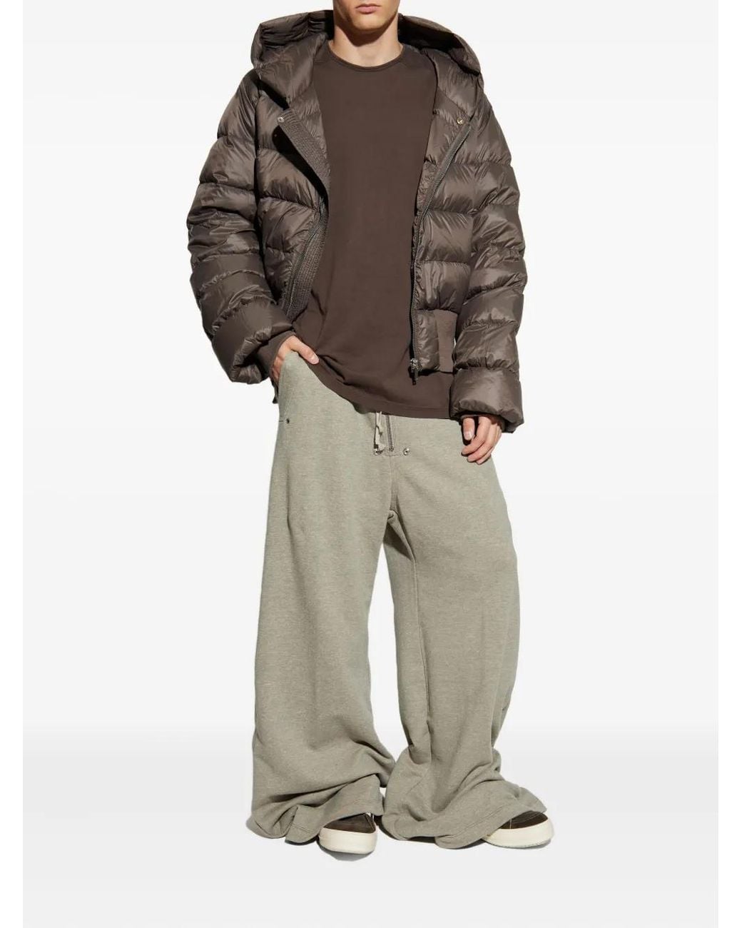Rick Owens Gray Geth Belas Wide-Leg Trousers for men