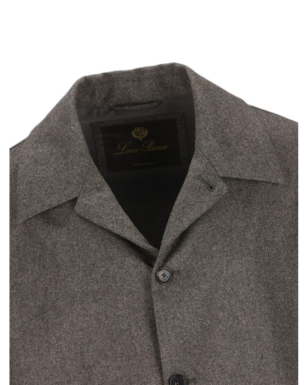 Loro Piana Gray Button-Up Shirt for men