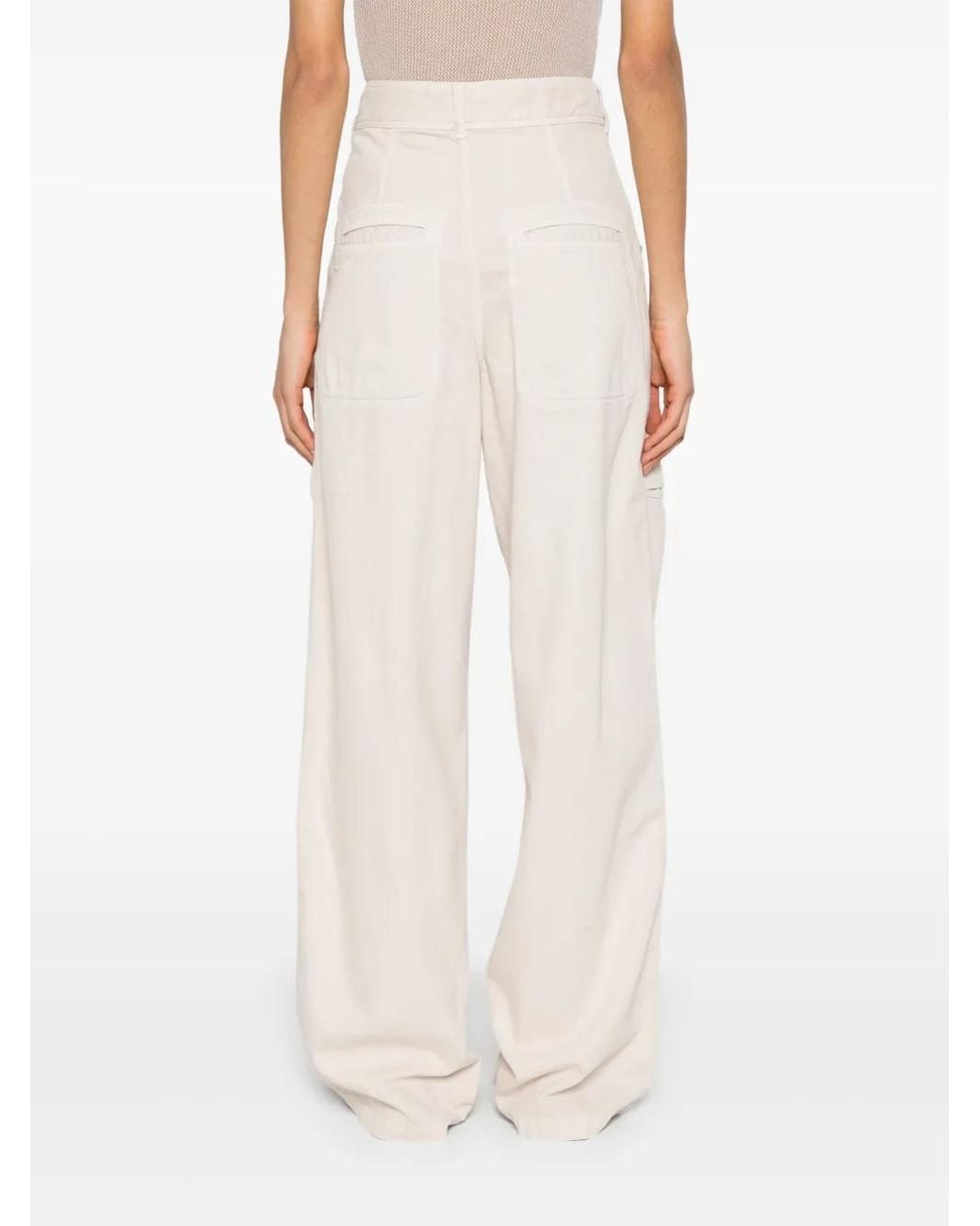Isabel Marant Natural Jolande Straight-Leg Jeans