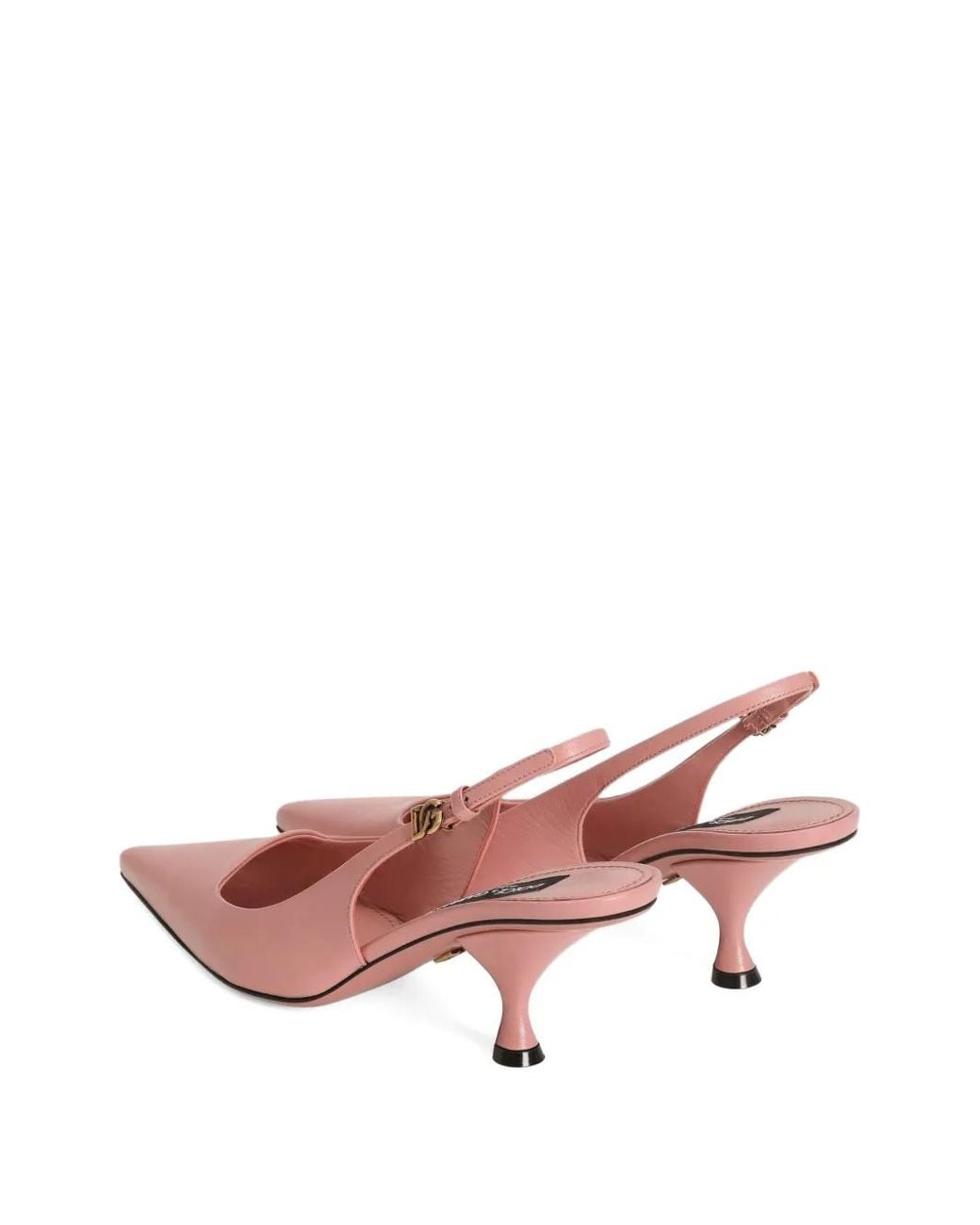 Dolce & Gabbana Pink 60Mm Pointed Slingback Pumps