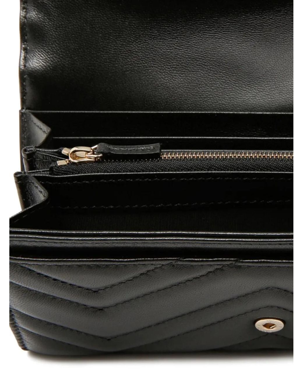 Gucci Black Gg Marmont Continental Wallet